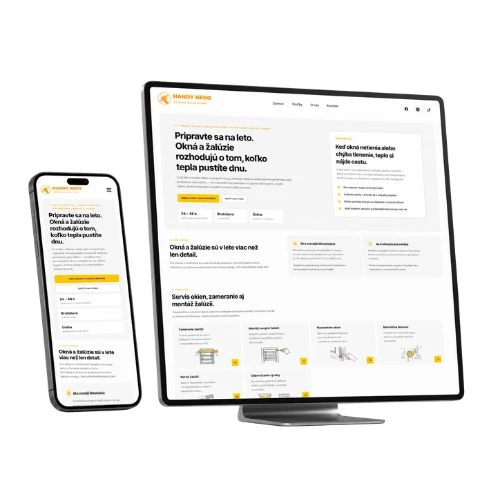 Ukážka web dizajnu