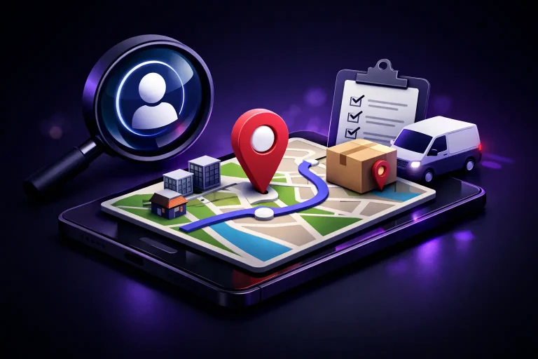 Google mapa pre firmu, ktorá nosí dopyty